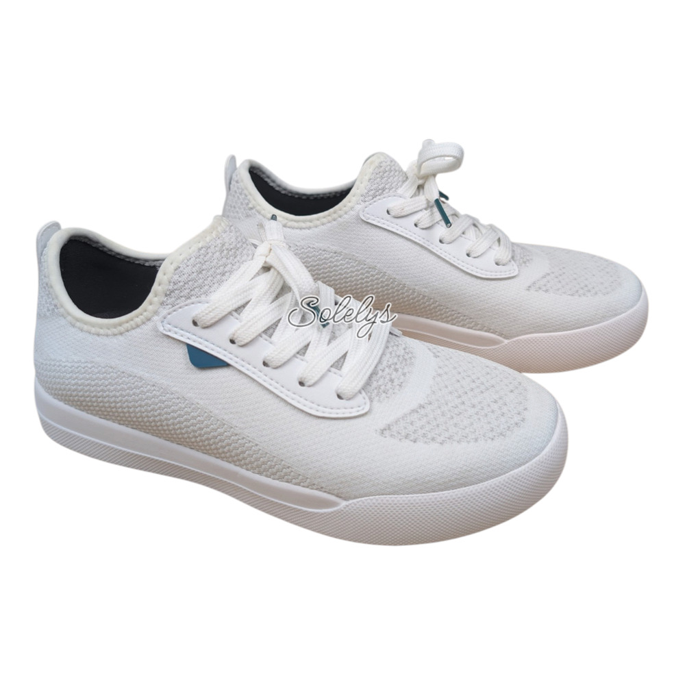 Vessi Weekend Classic Womens 7 Marble White Waterproof Walking Travel Sneaker